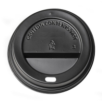 Black Lid (PS) for Cup 80mm/8oz - 1,000 pcs/box.
