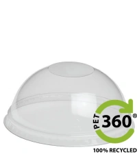 Dome Lid (PET360) Ø95mm without Opening - 1,000 pcs/box