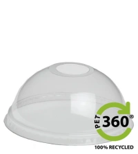 Dome Lid (PET360) Ø95mm with Opening - 1,000 pcs/ds.
