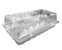APET Cake/Bun Blister 34.3x19x10cm - 150 pcs/box
