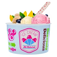 Ice Cup Blue 245ml/8oz - 600 pcs/box