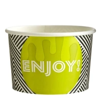 Cardboard Ice Cream Cup Enjoy 360ml/12oz - 1,000 pcs/box