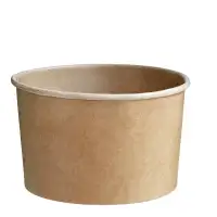 Kraft Paper Ice Cream Cups 245ml/8oz - 600 pcs/box