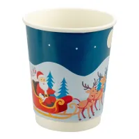 Double Wall Coffee Cup Santa Reindeer 200cc/8oz - 500 pcs/box.