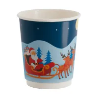 Double Wall Coffee Cup Santa Reindeer 200cc/8oz - 500 pcs/box.