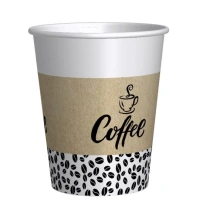 Cardboard Coffee Cup New Beans 200ml/8oz - 1,000 pcs/box.