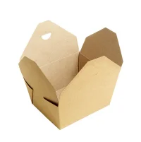 Kraft Lunch Box to Go 600cc - 330 pcs/box.