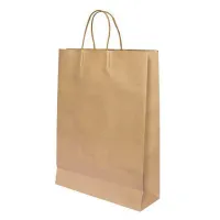 Paper bag with twisted handle - Brown - 32x17x38cm - 200 pcs/box