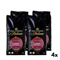 Lungo Intenso Coffee Beans - Gran Maestro Italiano 4x1kg
