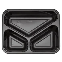 Meal Tray CPET 227/45 3C Black - 350 pcs/box