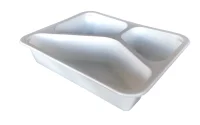 PP Menu Tray 227/45 3C White - 296 pcs/box.