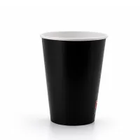 Black Paper Milkshake Cup 300ml/12oz - 1,000 pcs/box.