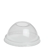 Dome Lid (PET) Ø78mm with Opening - 1,000 pcs/box