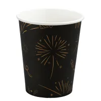 New Year Fireworks Paper Coffee Cup 200cc/8oz - 1,000 pcs/box.