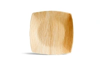 Areca Palm Leaf Plate Square 1-compartment 15x15cm - 72 pcs/box