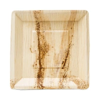 Palm Leaf Plate Square 1-Compartment 25x25cm - 100 pcs/box