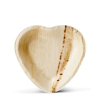Heart Shaped Palm Leaf Bowl 15x16.5cm - 100 pcs/box