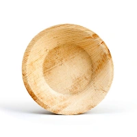 Palm Leaf Round Dish 13cm - 100 pieces (4x25)