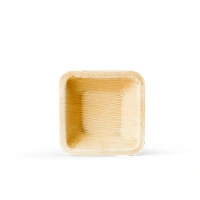 Palm Leaf Square Tray 10x10cm - 250 pcs/box