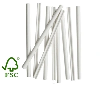 FSC® Paper Stir Sticks White 110mm Ø6mm in Dispenser 500 pcs