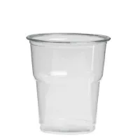 Plastic Drinking Cup (rPET) 200cc (250cc max) - 1,250 pcs/box