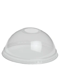 Dome lid (PET) Ø95mm with opening - 1,000 pcs/box