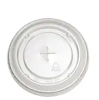 Flat Lid (PET) + Cross Opening (X-slot) Ø93mm - 1,000 pcs/box