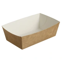 Brown/White Cardboard Snack Box (Large) 145x80x53mm - 360 pcs/box