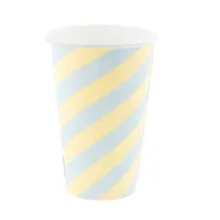 Milkshake Cup Cardboard Swirl 400ml/16oz - 1,000 pcs/box.