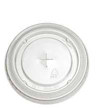 Flat Lid (PET) + Cross Slot (X-slot) Ø95mm - 1,000 pcs/box.