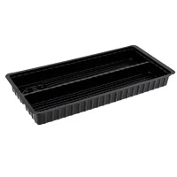 Food Tray Cherry Tomatoes Black PS - 1,260 pcs/box