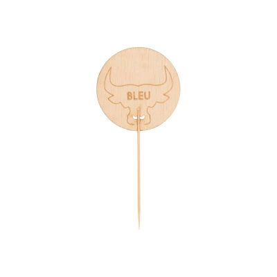 Bamboo Steak Marker Blue (Rare) - 100 pcs.