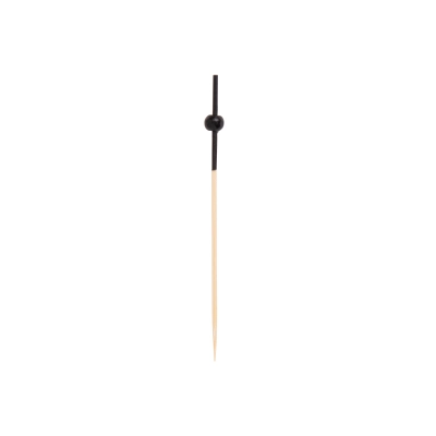 Skewer with Small Black Bamboo Ball - 250 pcs/box.