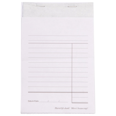 Cash Register Block with Carbon Unnumbered - 10 Pieces