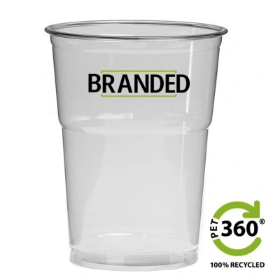 Sustainable Plastic Beer Glass Printing (PET360®) 400cc (550cc max)
