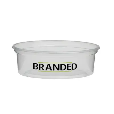Custom Printed Round Plastic Containers 125cc Ø101mm/PP (from 5,000 pcs.)