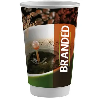 Double-Walled Printed Cups 400cc/16oz