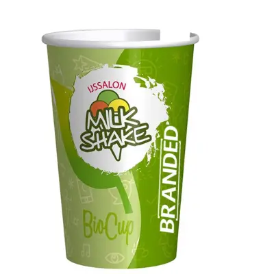 Bio Milkshake Cups Custom Printed PLA 400cc/16oz