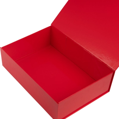 Glossy Laminated Magnet Boxes Red - 35x25x10cm - 25 pcs