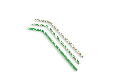 Flex Straw Paper (FSC®) Christmas Assortment - 100 Pieces