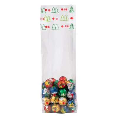 Block Bottom Bag 70 + 40 x 220 mm Christmas - 1,000 pieces
