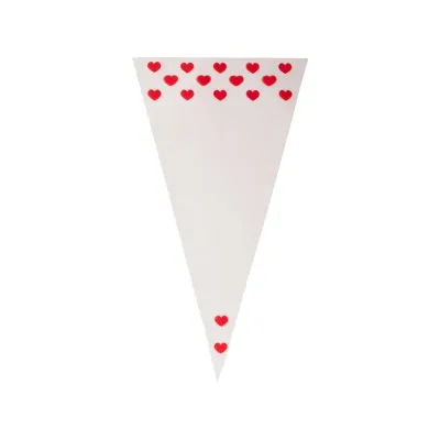 Valentine Cone Bag - 180 x 370 mm - 0.5 lb - 1,000 pieces