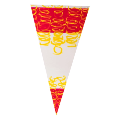 Red/Yellow Paper Bag - 250 x 460 mm - 1 lb - 1,000 pieces