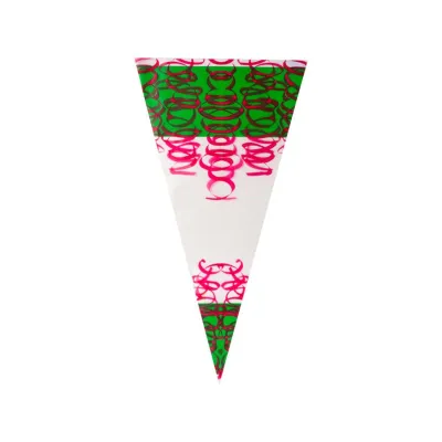 Cone Bag Green/Red - 180 x 370 mm - 0.5 lb - 1,000 pieces
