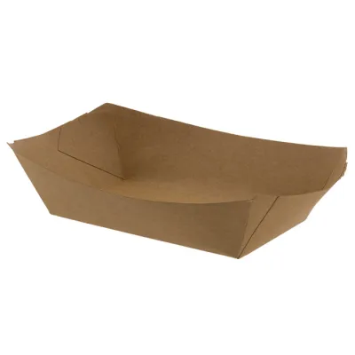 Snack Trays Kraft 1000ml - 500 pcs/box.