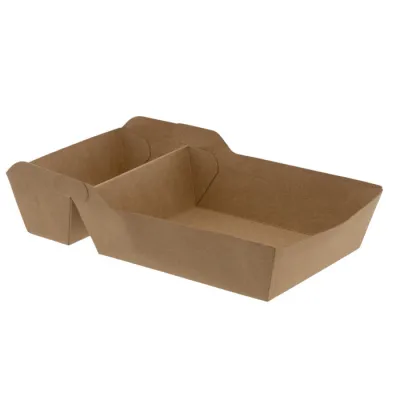 Fry Tray A14+1 Kraft 160x85mm - 500 pcs/box