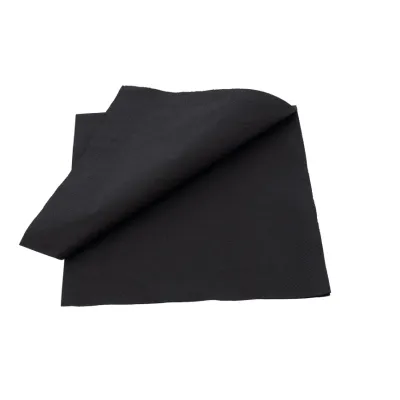 Cellulose Napkins 2-ply 25x25cm Black - 6,000 pcs/ctn.