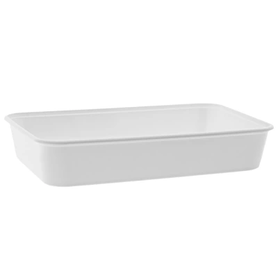 Microwave Container PP 500ml - White - 170x115x40mm - 500 pcs/box