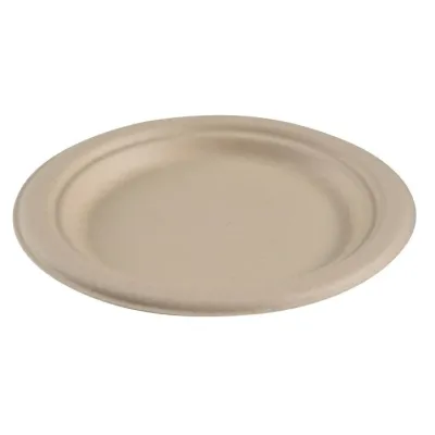 Bagastro Sugarcane Round Plate Ø23cm - 500 pieces