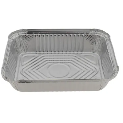 Aluminum Tray Rectangular 1750ml 255×190×60mm – 500 pcs/box